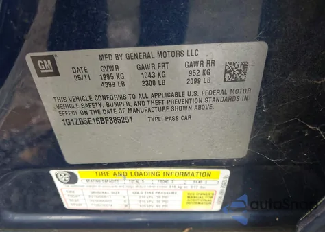 2011 Chevrolet Malibu Ls from USA, damaged, VIN 1G1ZB5E16BF385251